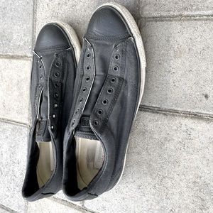 John Varvatos Converse black slip on size 10